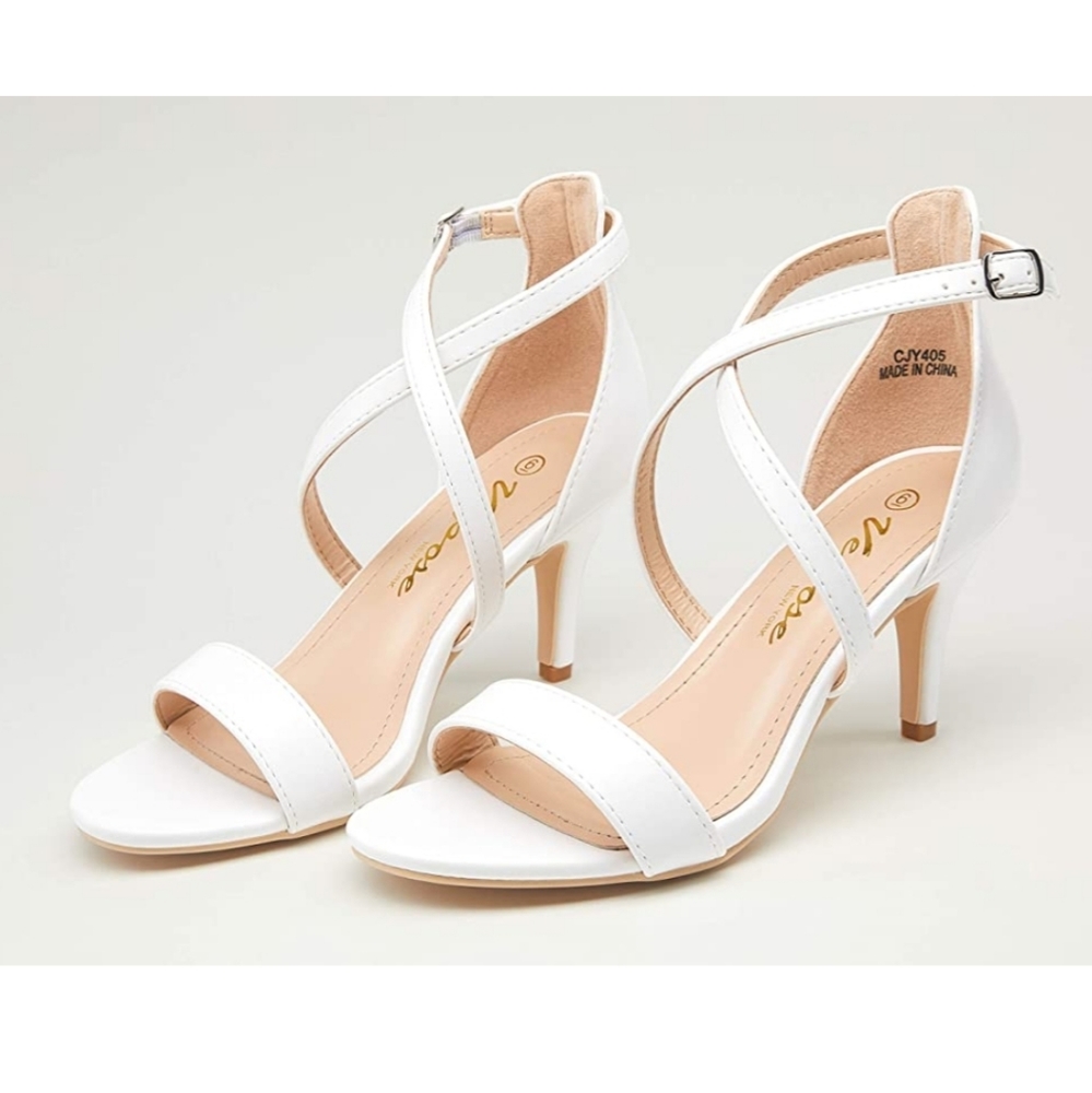 Vepose Crisscross Strappy Sandals Heels
